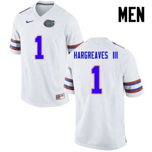 Men's Florida Gators #1 Vernon Hargreaves III NCAA Nike White Authentic Stitched College Football Jersey RKO6362LC